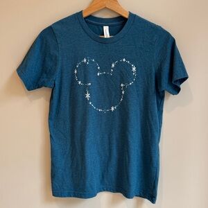 Custom Graphic Tshirt Mickey Youth XL Heathered Blue Teal